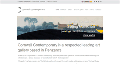 Desktop Screenshot of cornwallcontemporary.com