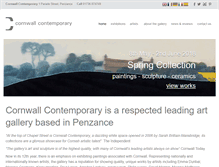 Tablet Screenshot of cornwallcontemporary.com